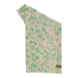 Floral Green Tea Towel - set of 2