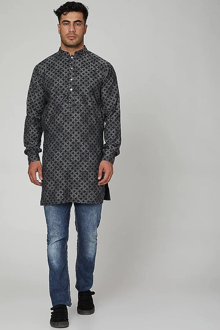 Gray Club Kurta