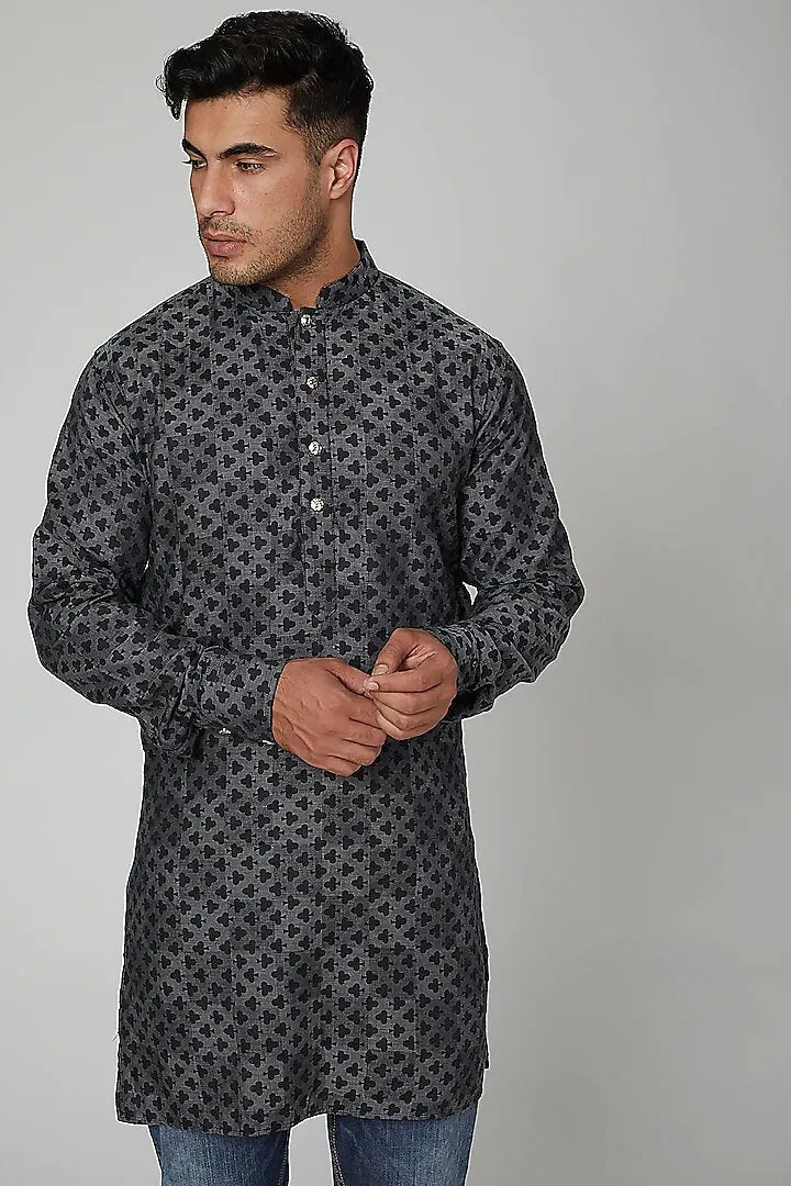 Gray Club Kurta