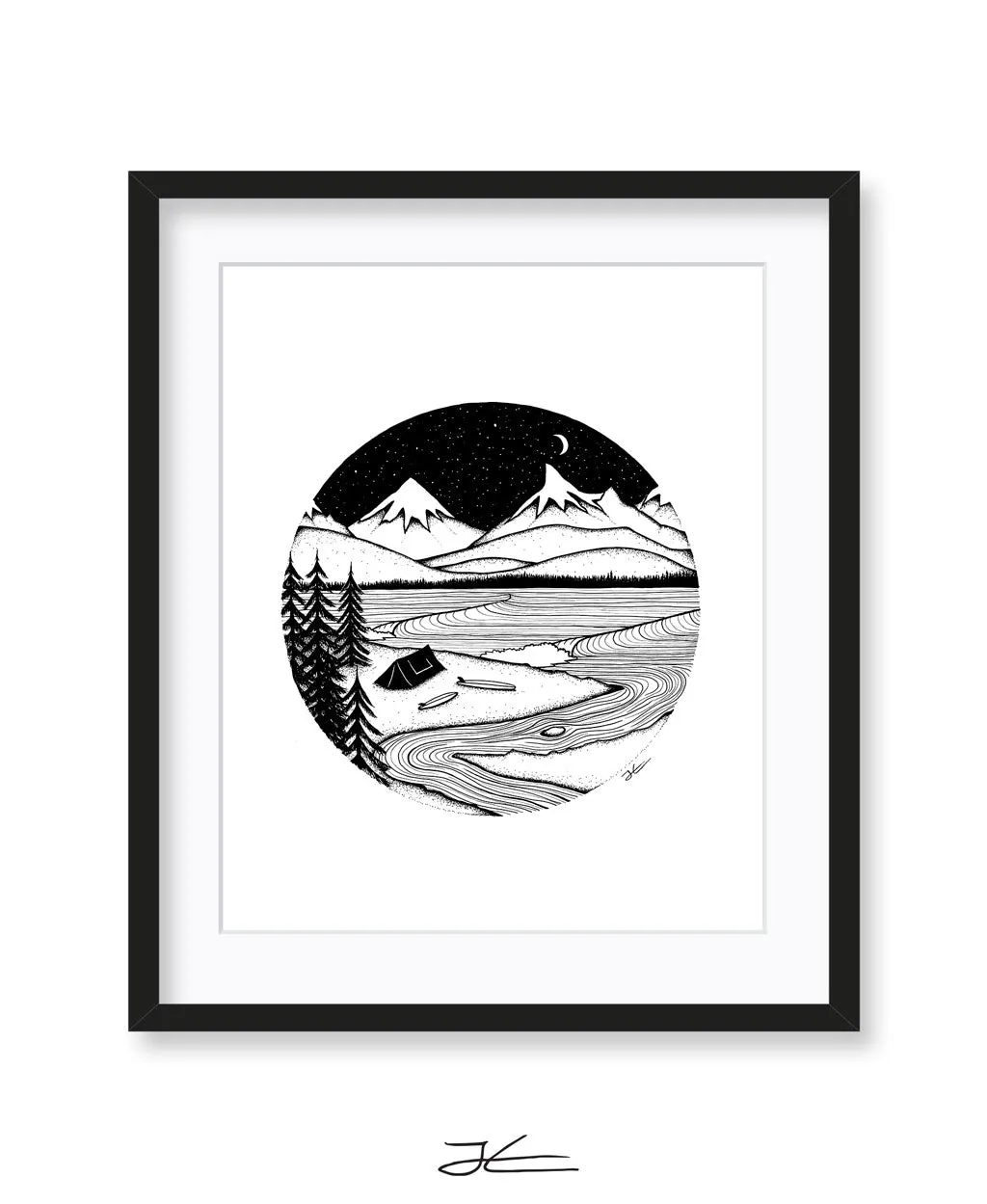 Home is Where You Pitch It- Print/ Framed Print