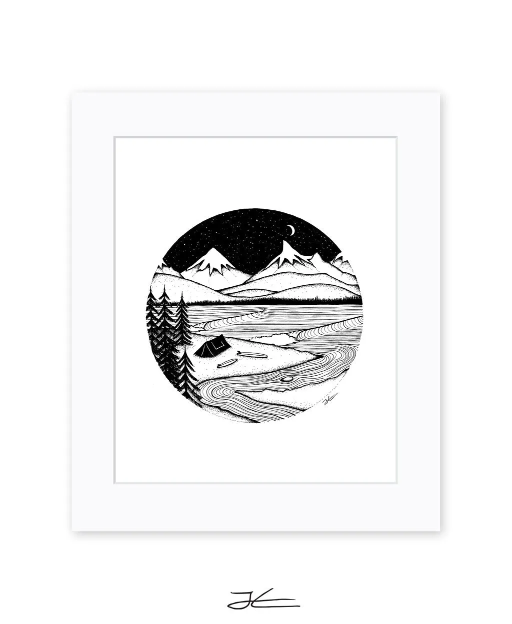 Home is Where You Pitch It- Print/ Framed Print