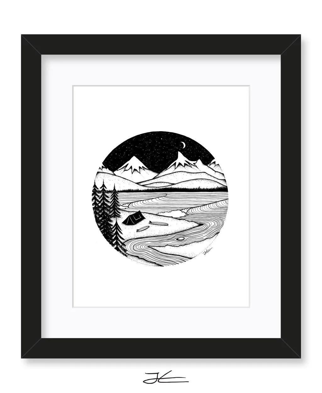 Home is Where You Pitch It- Print/ Framed Print