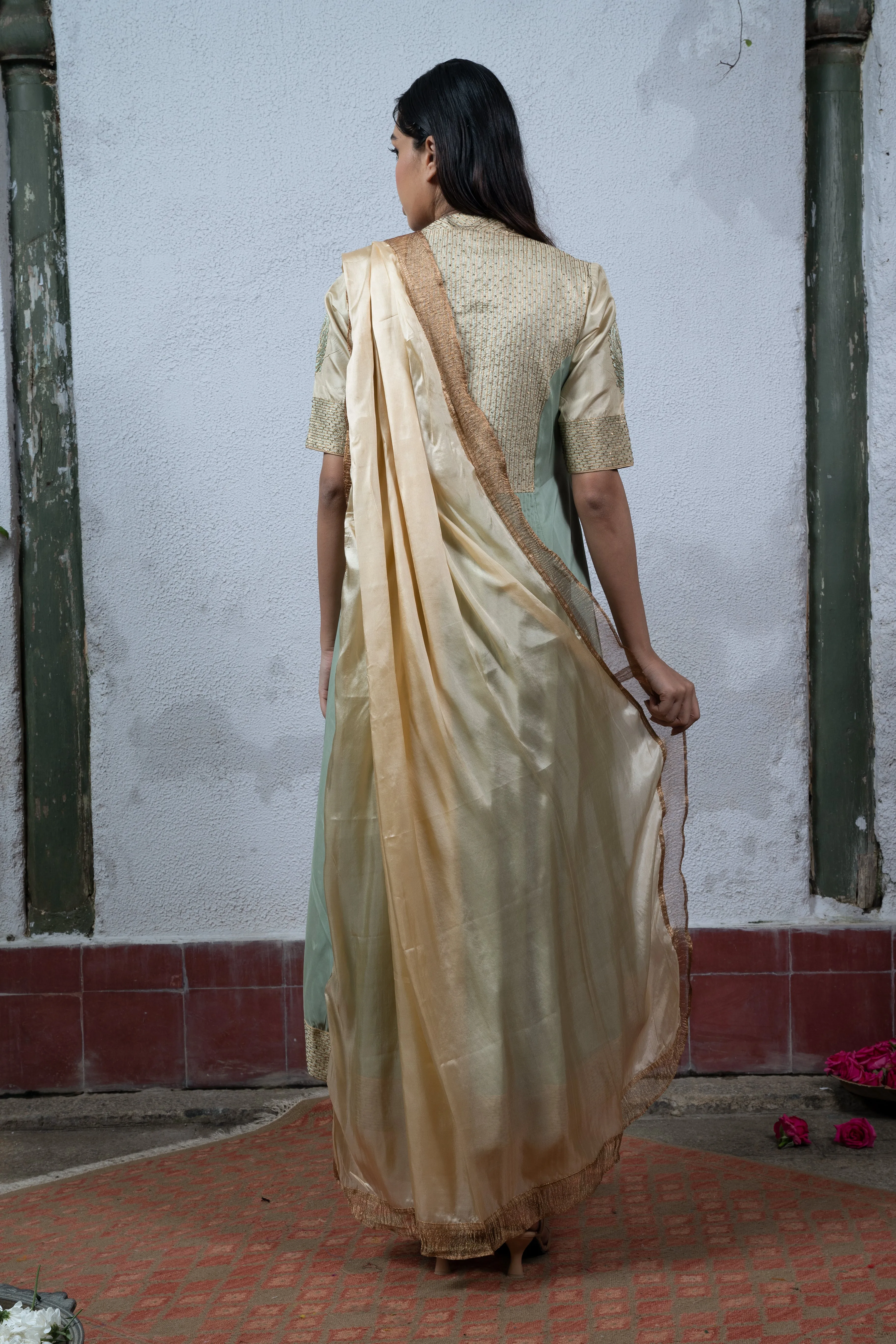 Jaji: Sea Green Salwar