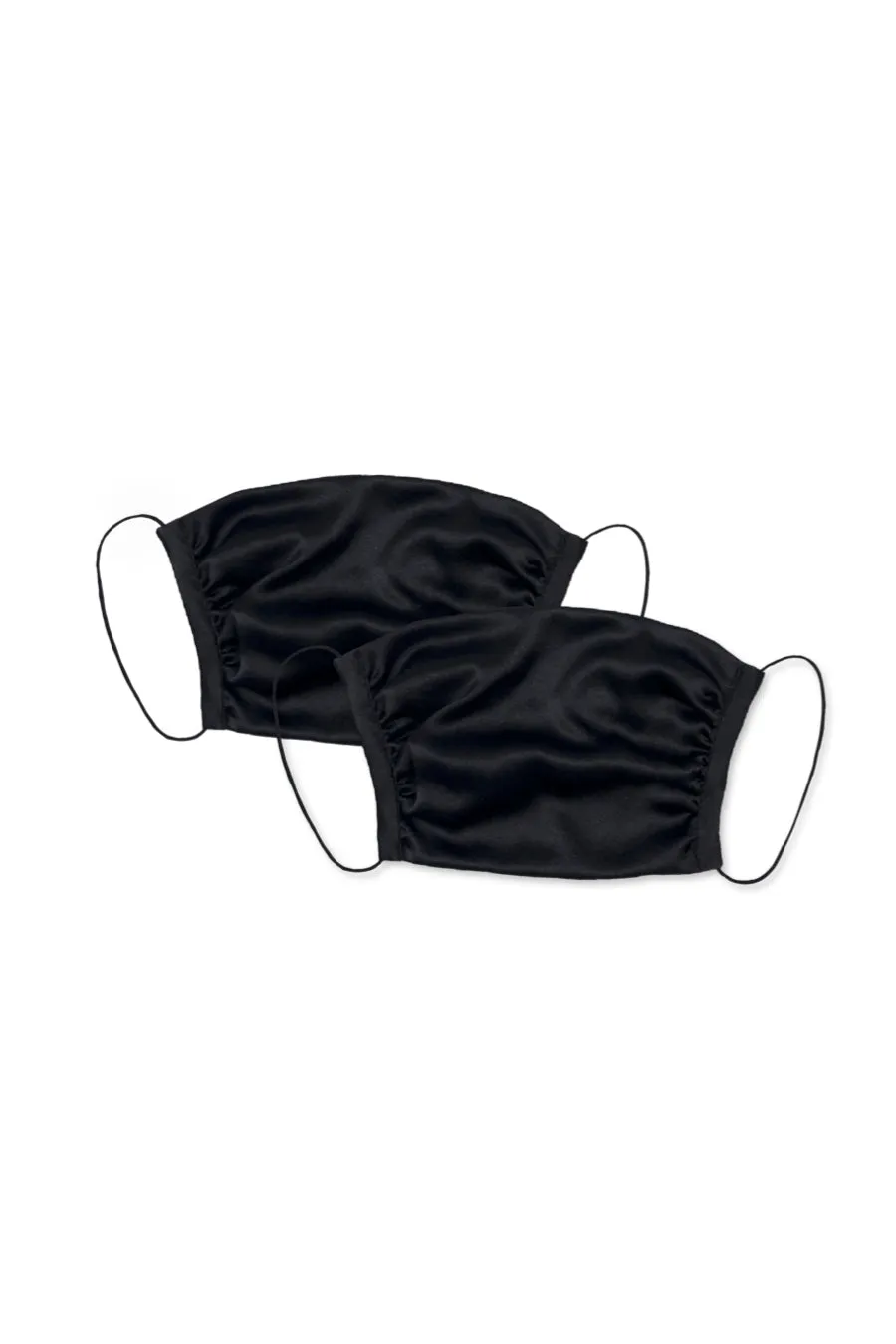 KES Peace Face Covering - Black Silk (2 in 1 Pack)