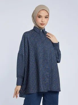 KEYNA DROPSHOULDER TOP CATALINA BLUE