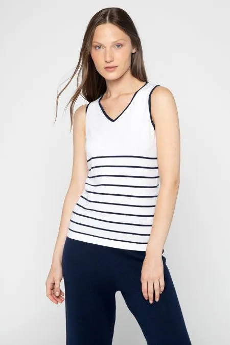 Kinross Cashmere Vee Tank