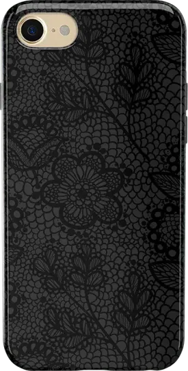 Lace Me Up | Black Floral Case