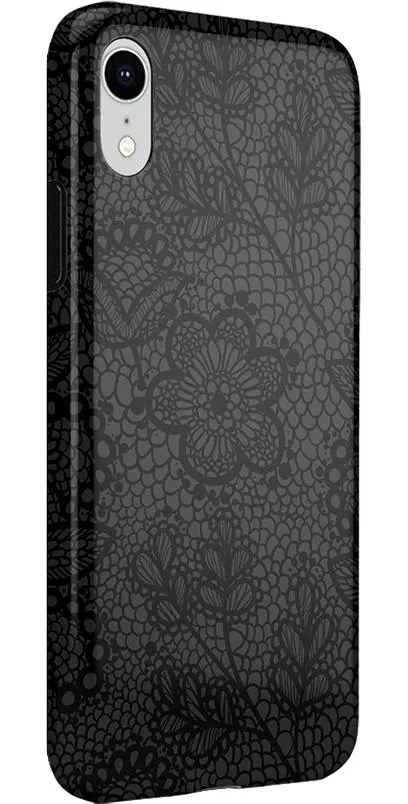 Lace Me Up | Black Floral Case