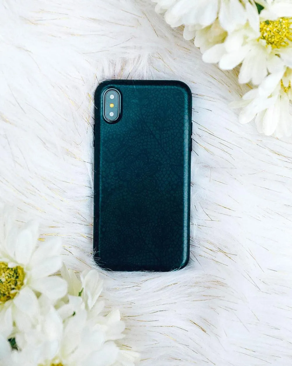 Lace Me Up | Black Floral Case