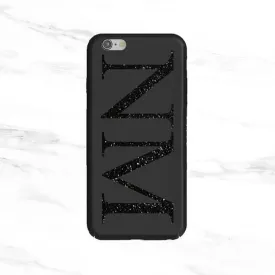 Matte Black Initials Case