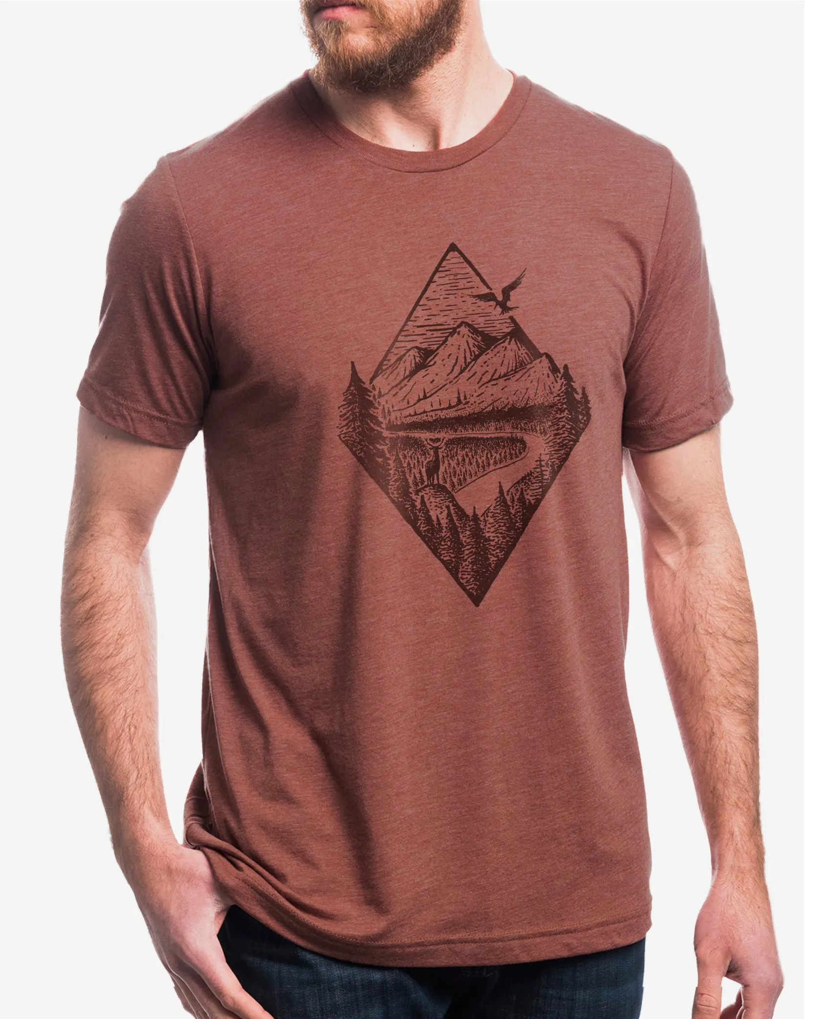 Men's River Mountain Forest T-Shirt