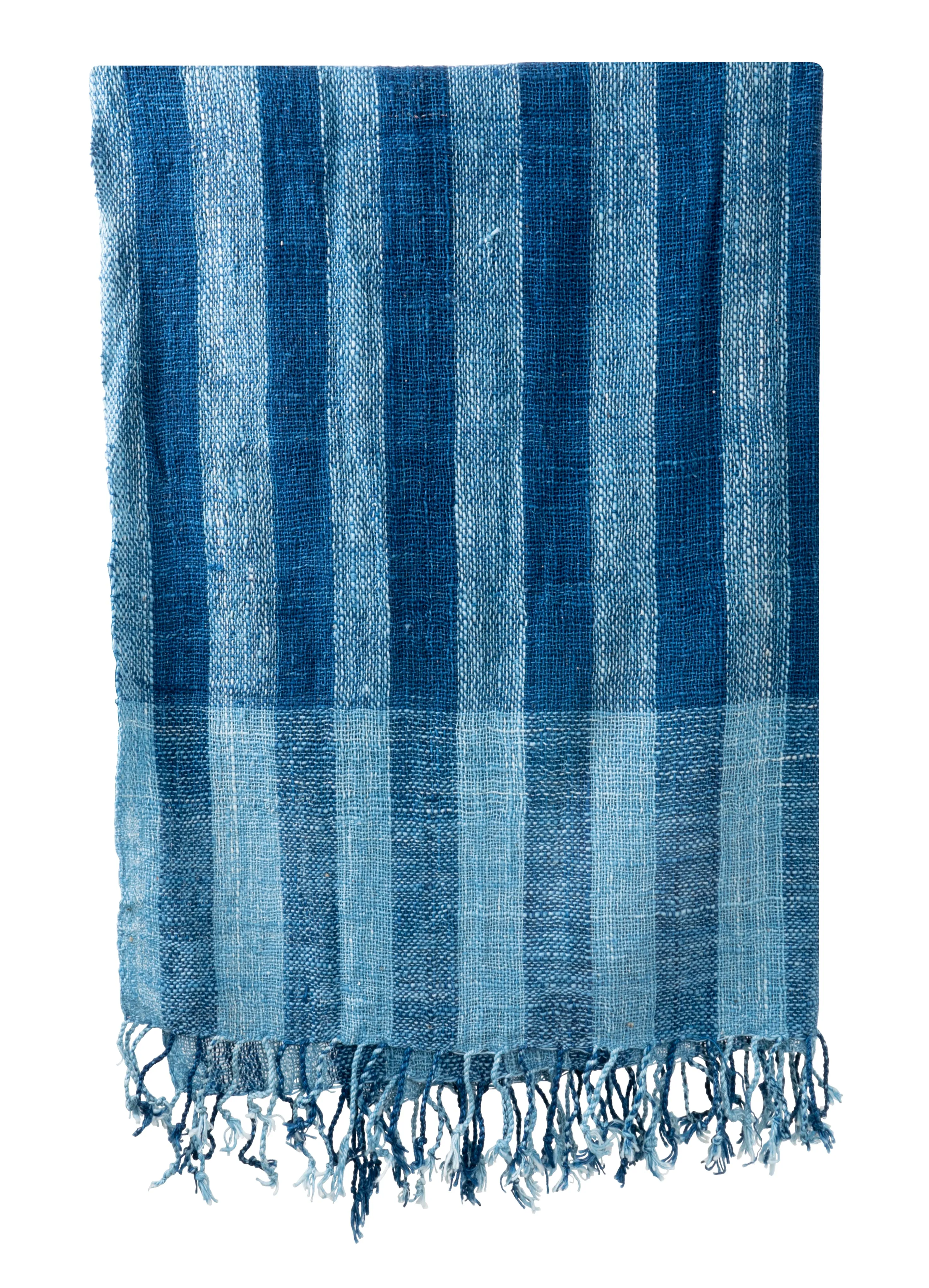 Natural Dyed Handspun Handwoven Cotton Scarf & Shawls