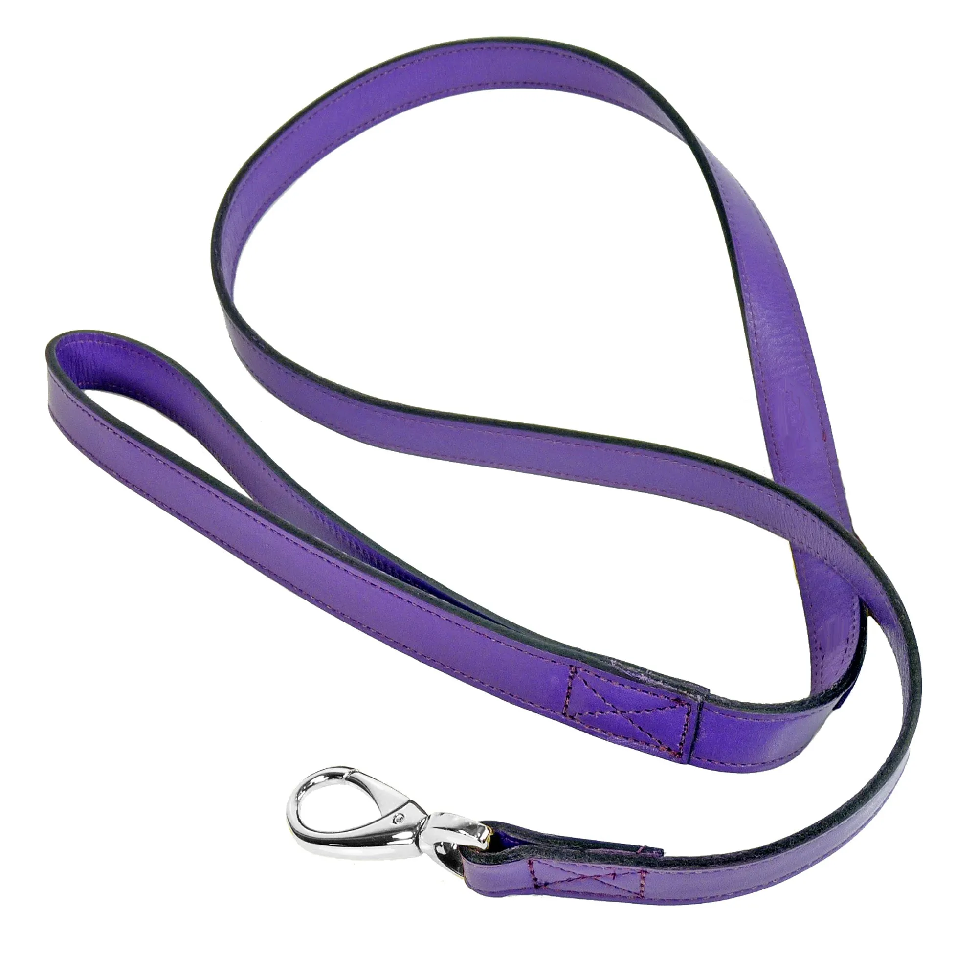 Octagon Dog Leash in Lavender & Nickel