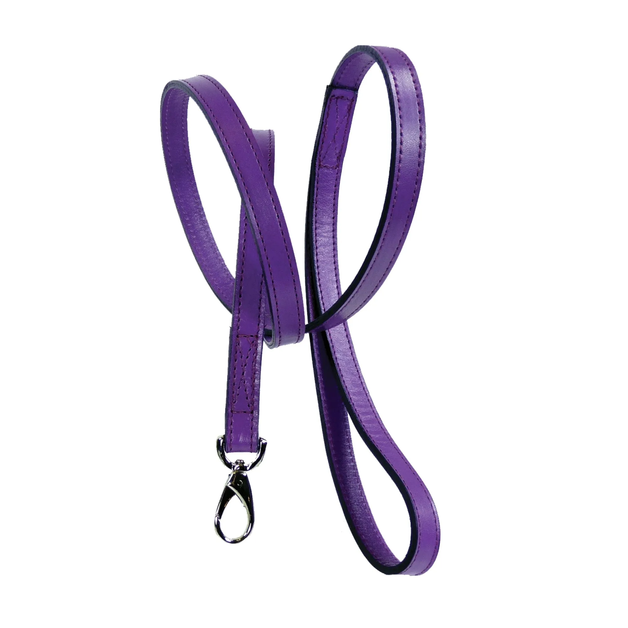 Octagon Dog Leash in Lavender & Nickel