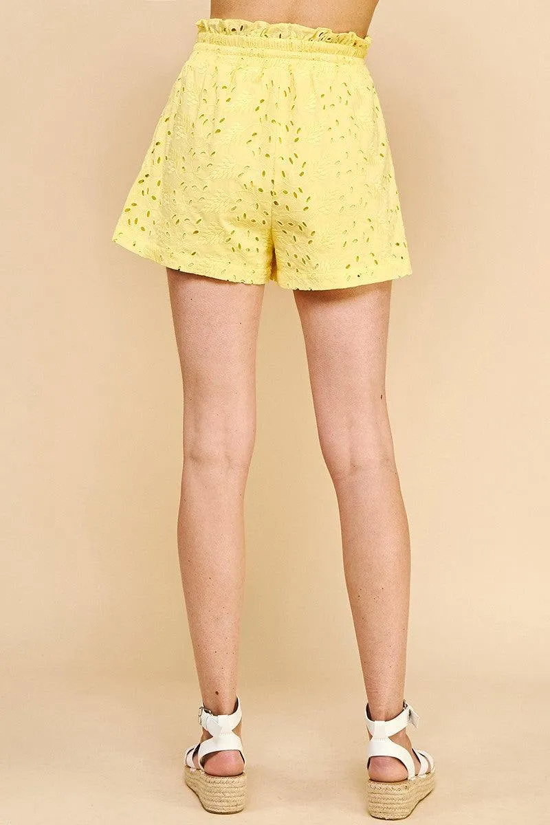 Piper Eyelet Embroidery Shorts