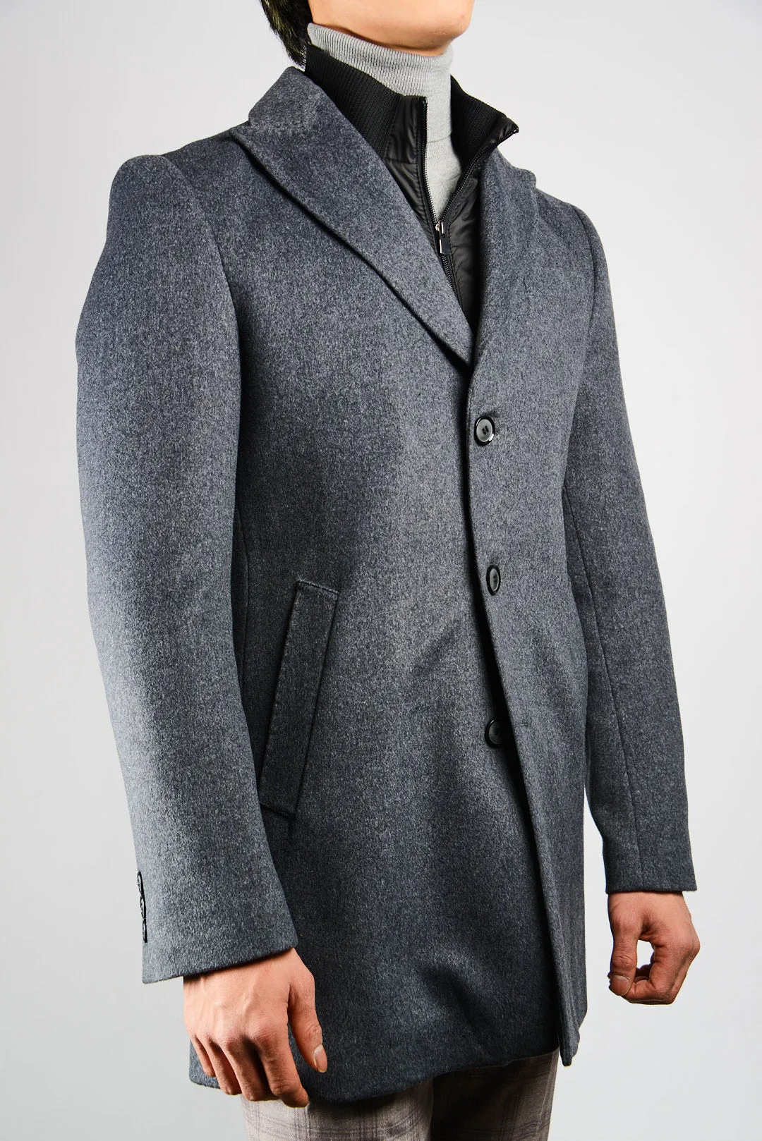 Preston Brushed Heathered Coat