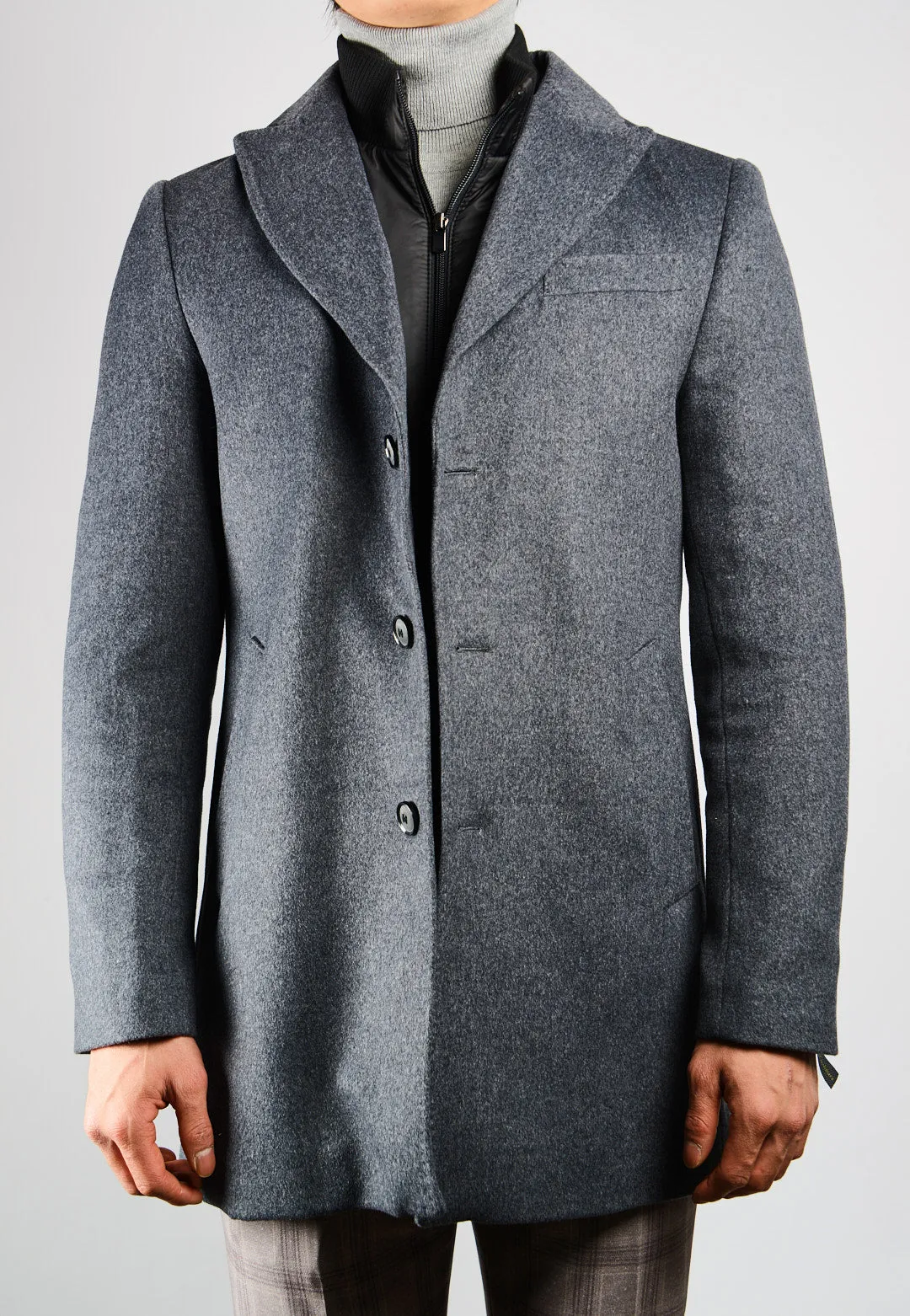 Preston Brushed Heathered Coat