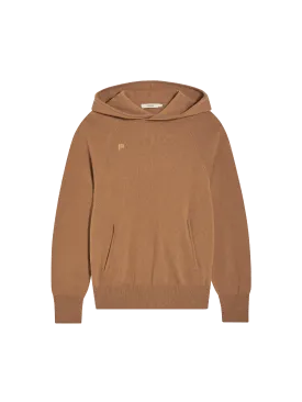 Recycled Cashmere Hoodie—camel