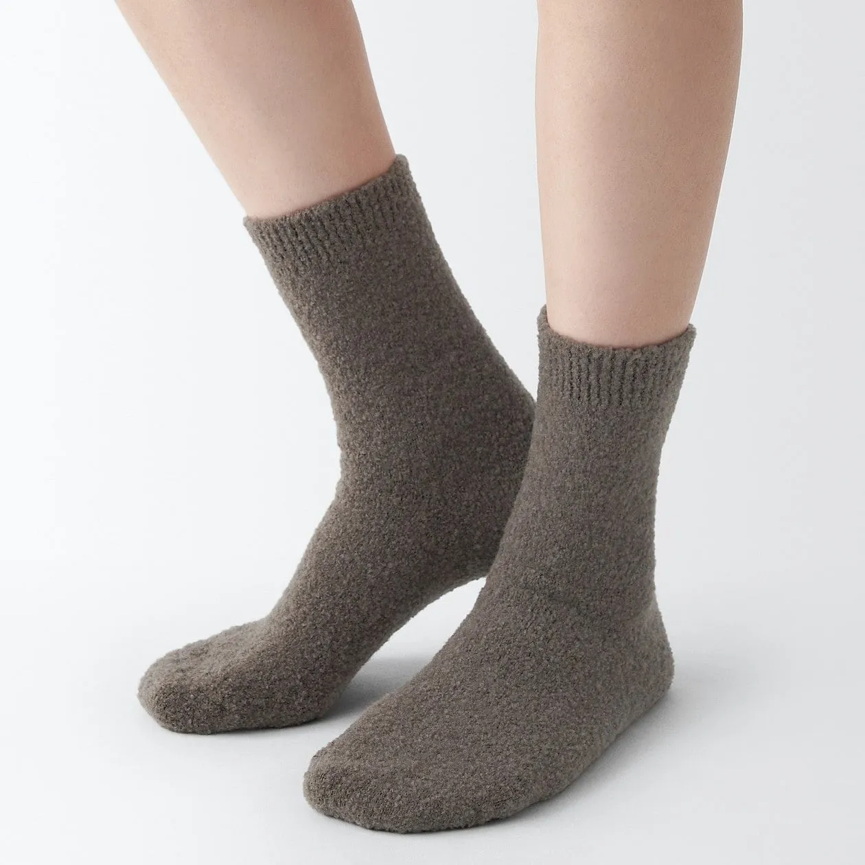 Right Angle Boucle Wool Mix Socks