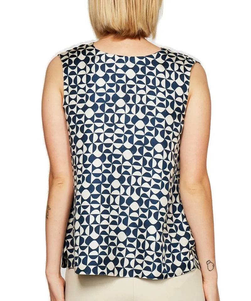 'S Max Mara Geometric Printed Top