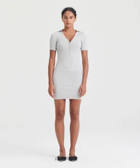 Silk Cashmere Polo Mini Dress