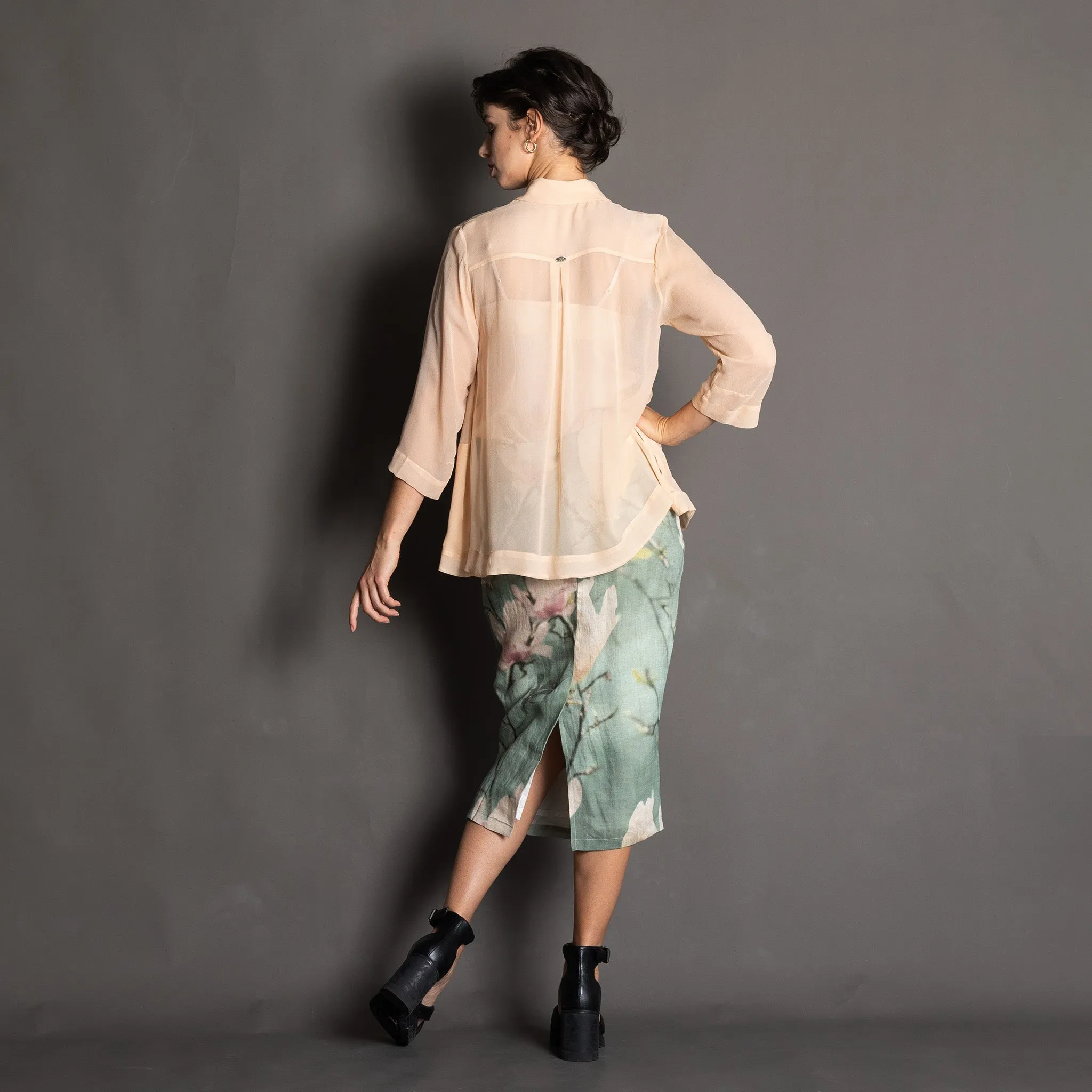 silk trapeze shirt