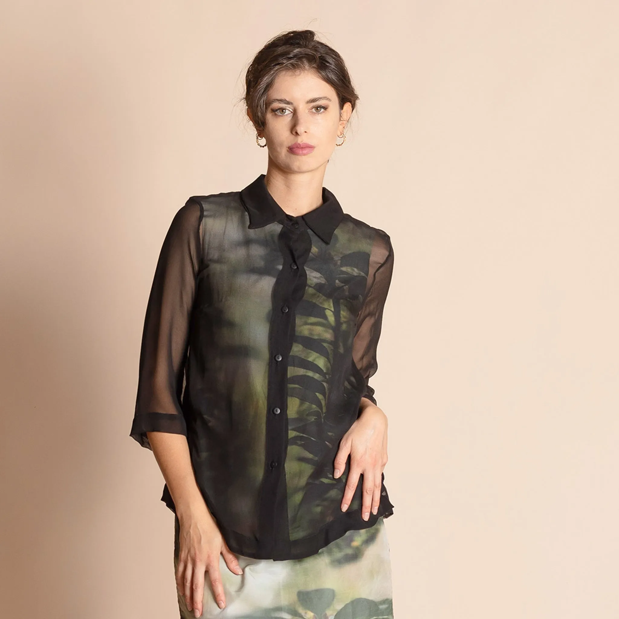 silk trapeze shirt