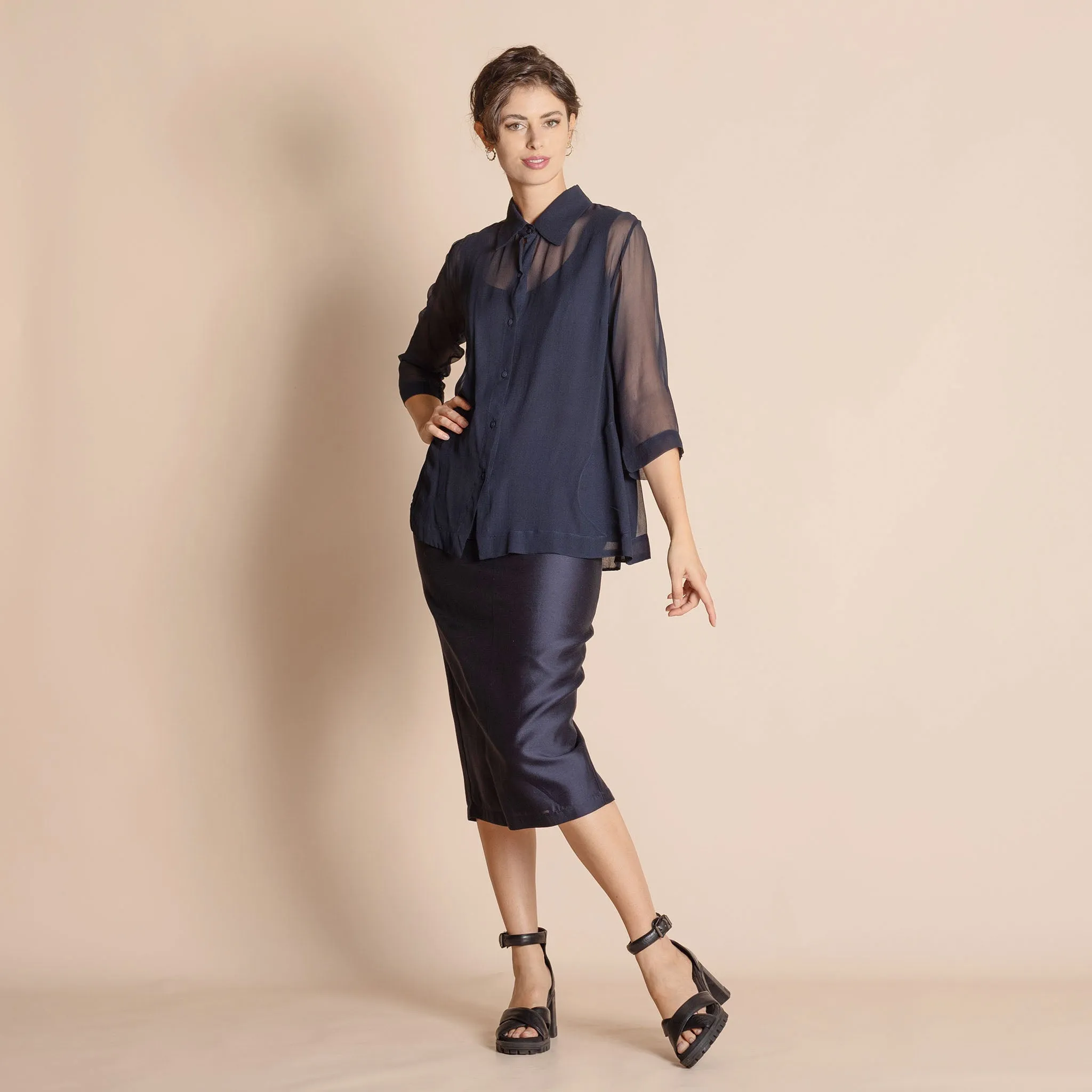 silk trapeze shirt