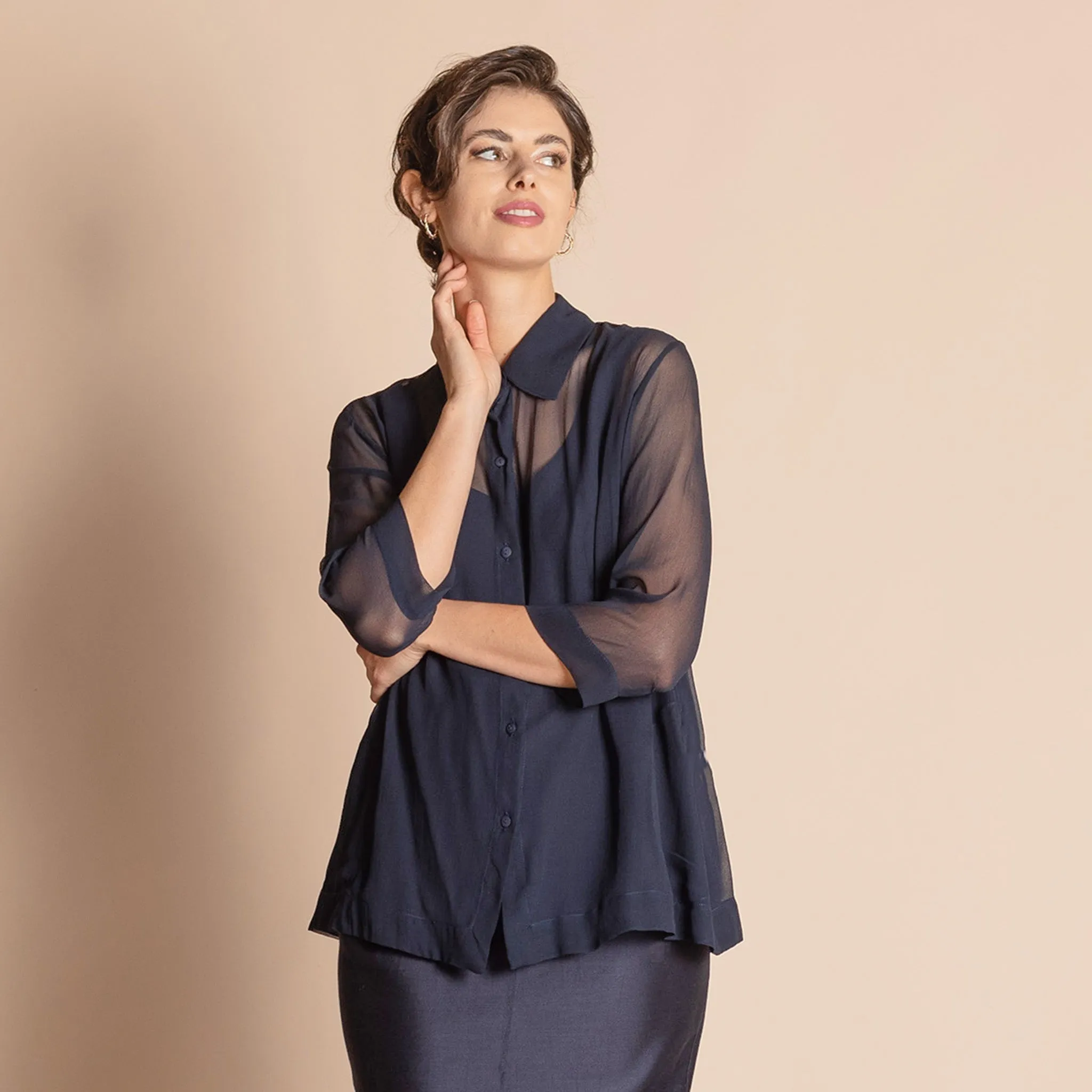 silk trapeze shirt