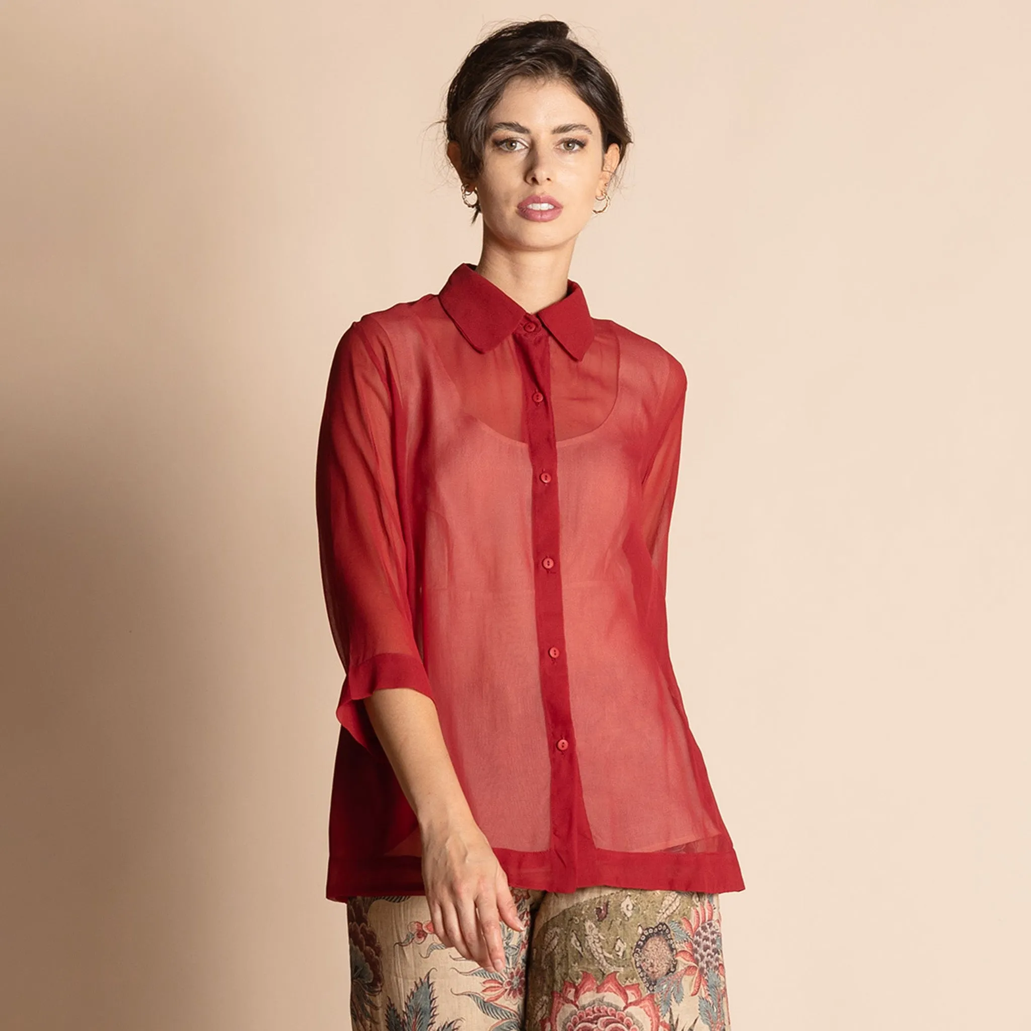 silk trapeze shirt