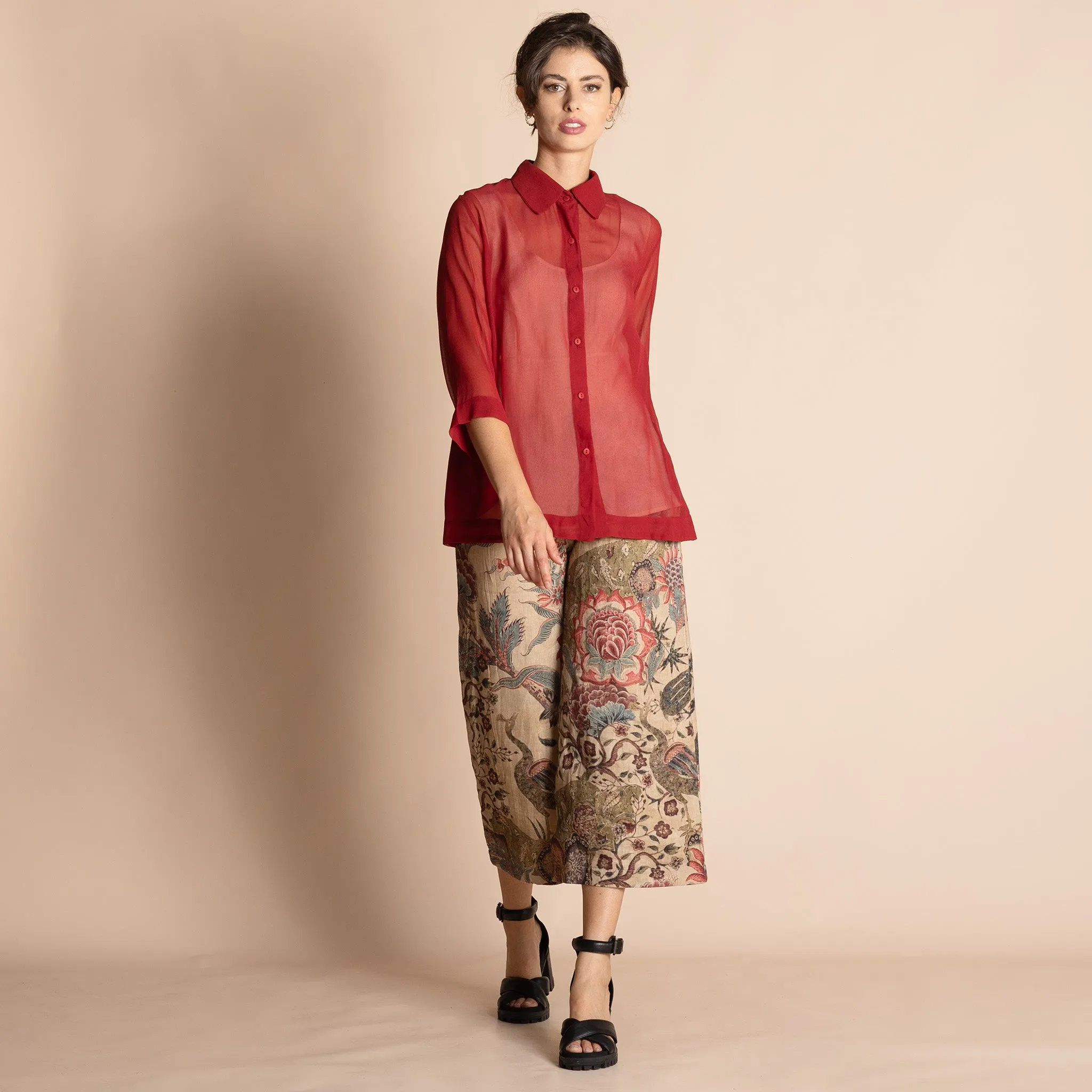 silk trapeze shirt