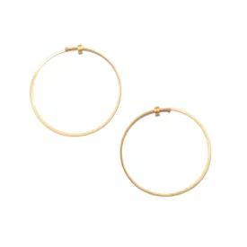 Small Round Dainty Hoop in 14ct gold - Carla Caruso