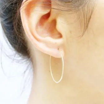 Small Round Dainty Hoop in 14ct gold - Carla Caruso