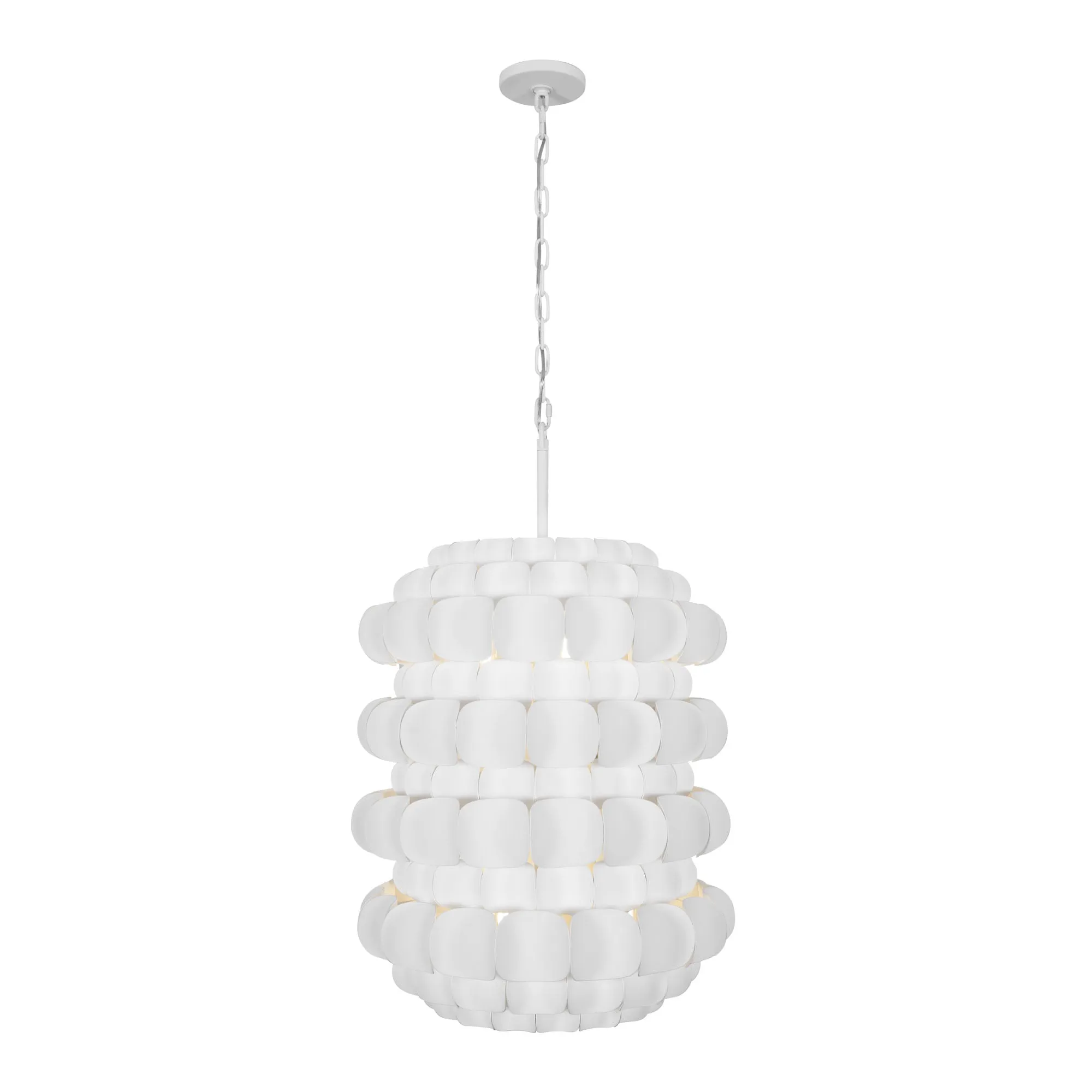 Swoon 382F06MW 6-Light Foyer Pendant Light - Matte White