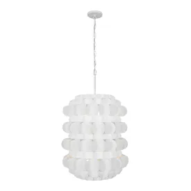 Swoon 382F06MW 6-Light Foyer Pendant Light - Matte White