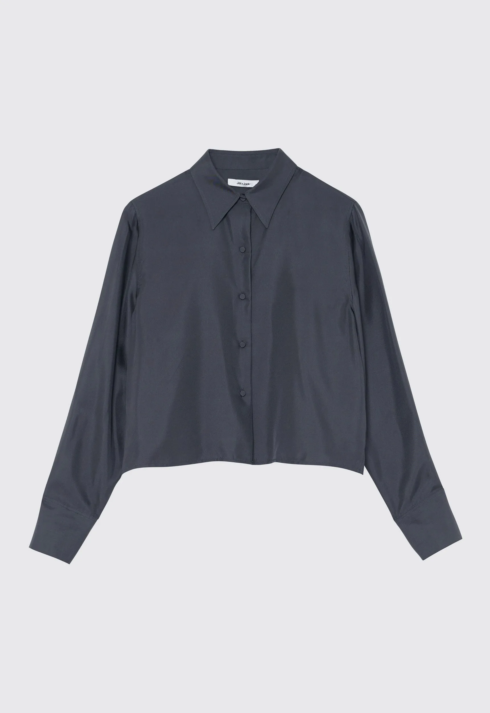 Talo Silk Shirt - Steelo Grey