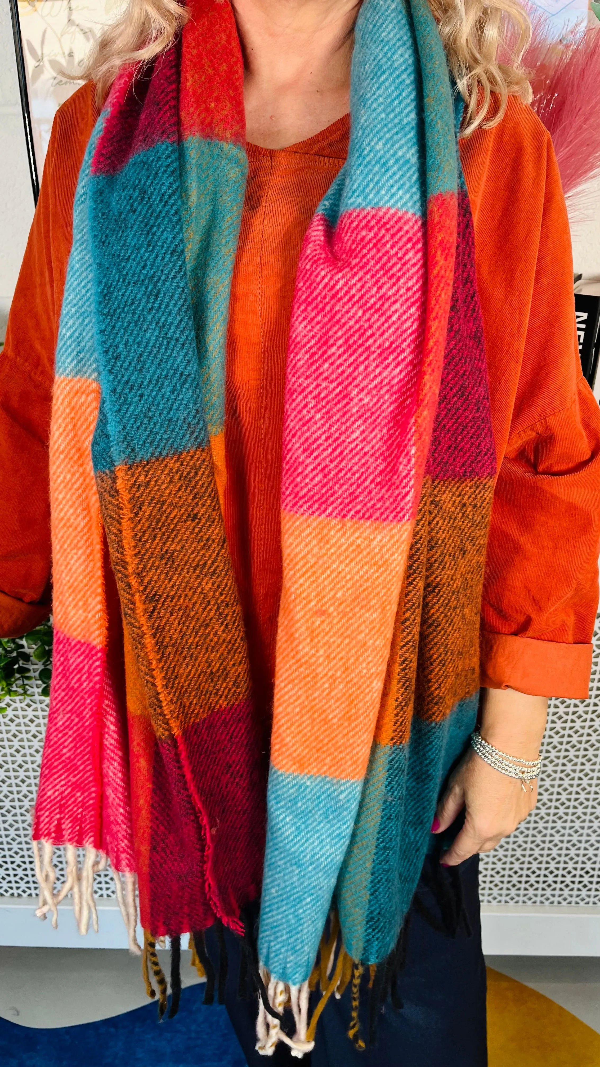 Tassel Trails Winter Scarf/Shawl