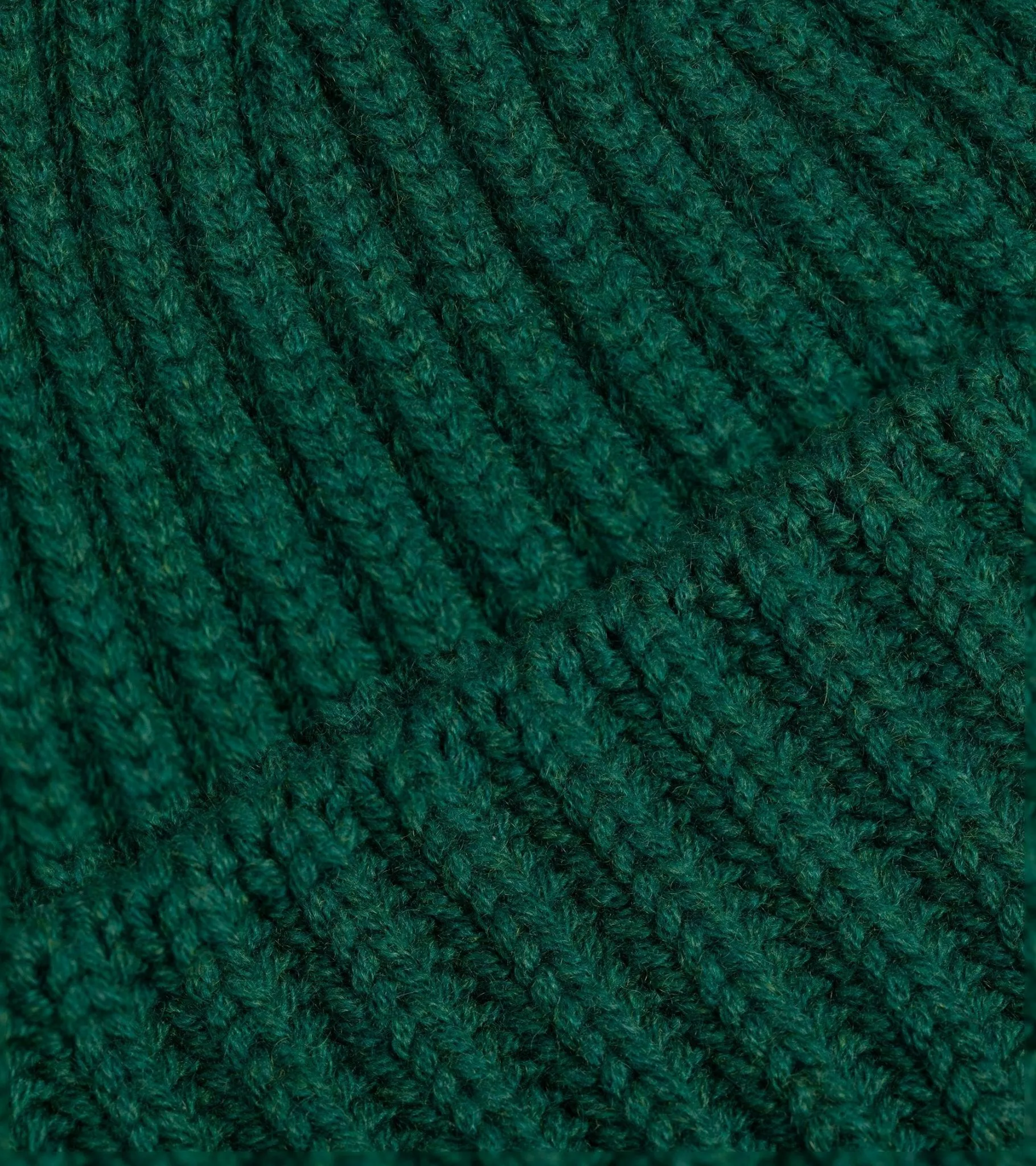 Trunk Ribbed Cashmere Beanie: Malachite Green