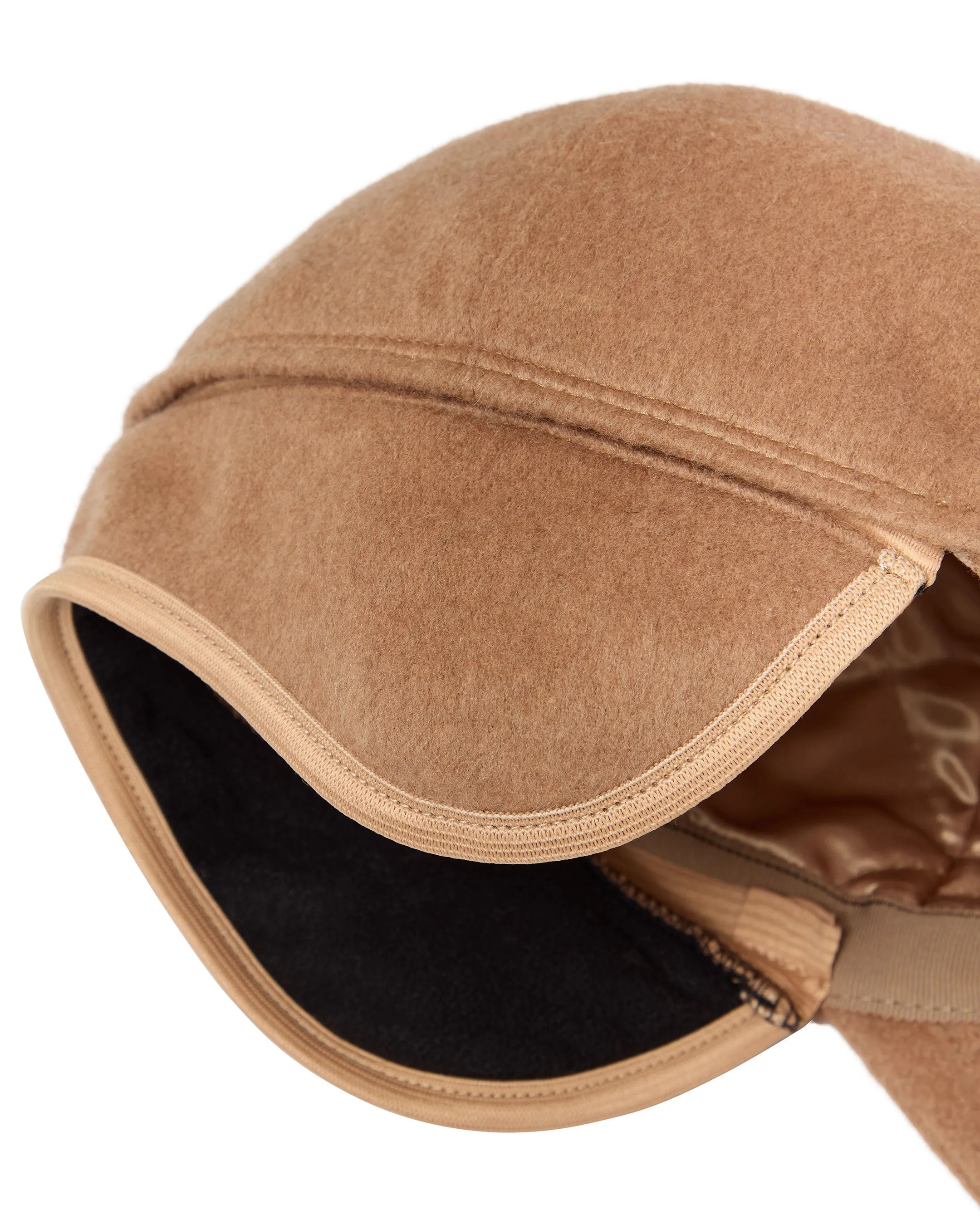 Unisex Cashmere Cap Camel Brown