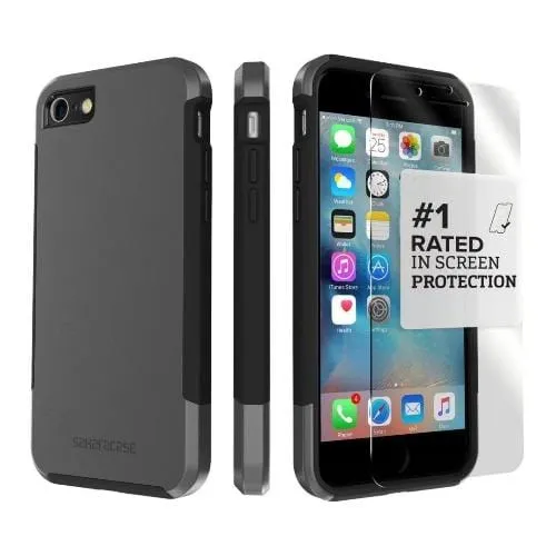 Venture Series Black Gray Case - Apple iPhone SE (2nd and 3rd Generation)