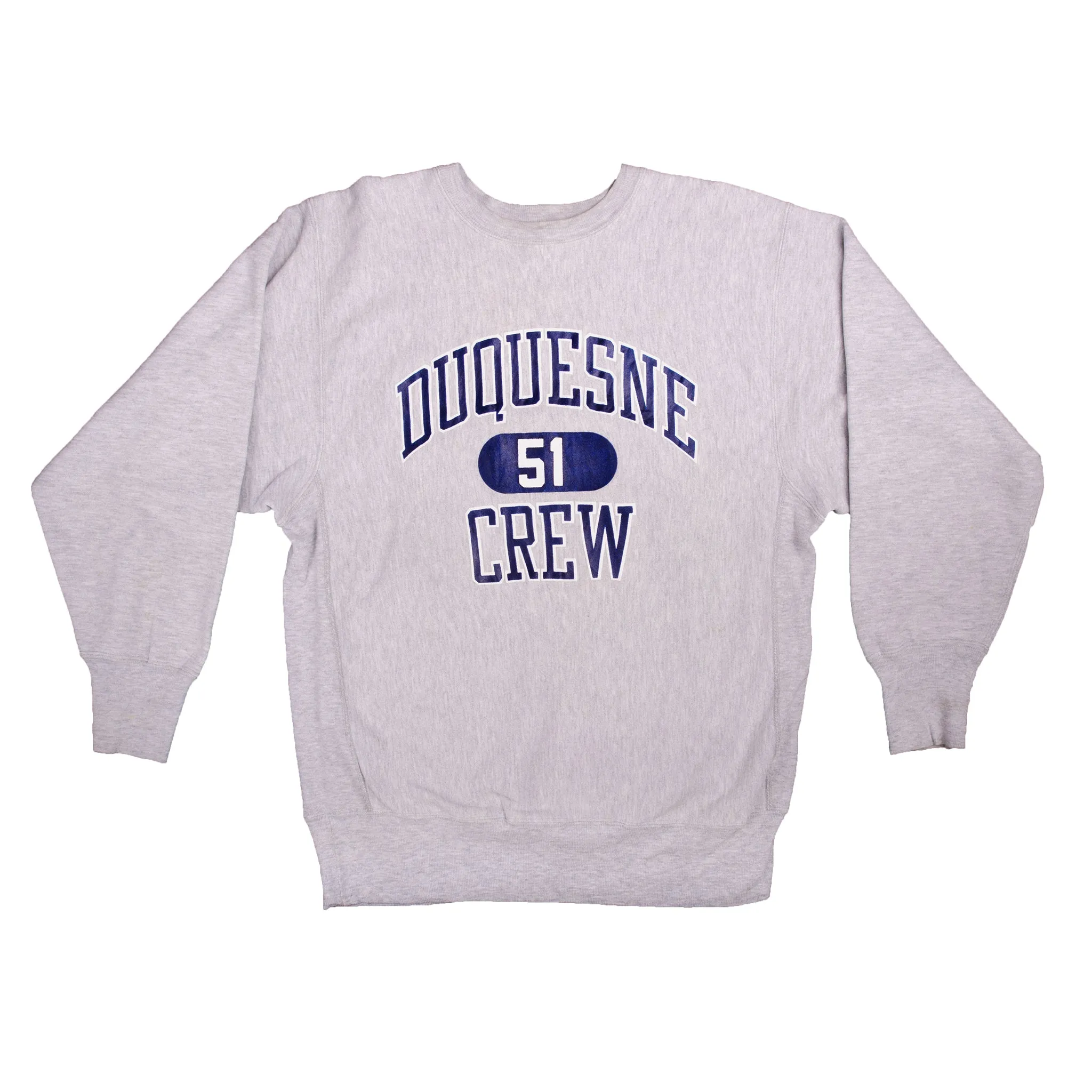 VINTAGE CHAMPION REVERSE WEAVE DUQUESNE CREW SWEATSHIRT 1990S XL MADE USA