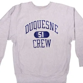 VINTAGE CHAMPION REVERSE WEAVE DUQUESNE CREW SWEATSHIRT 1990S XL MADE USA