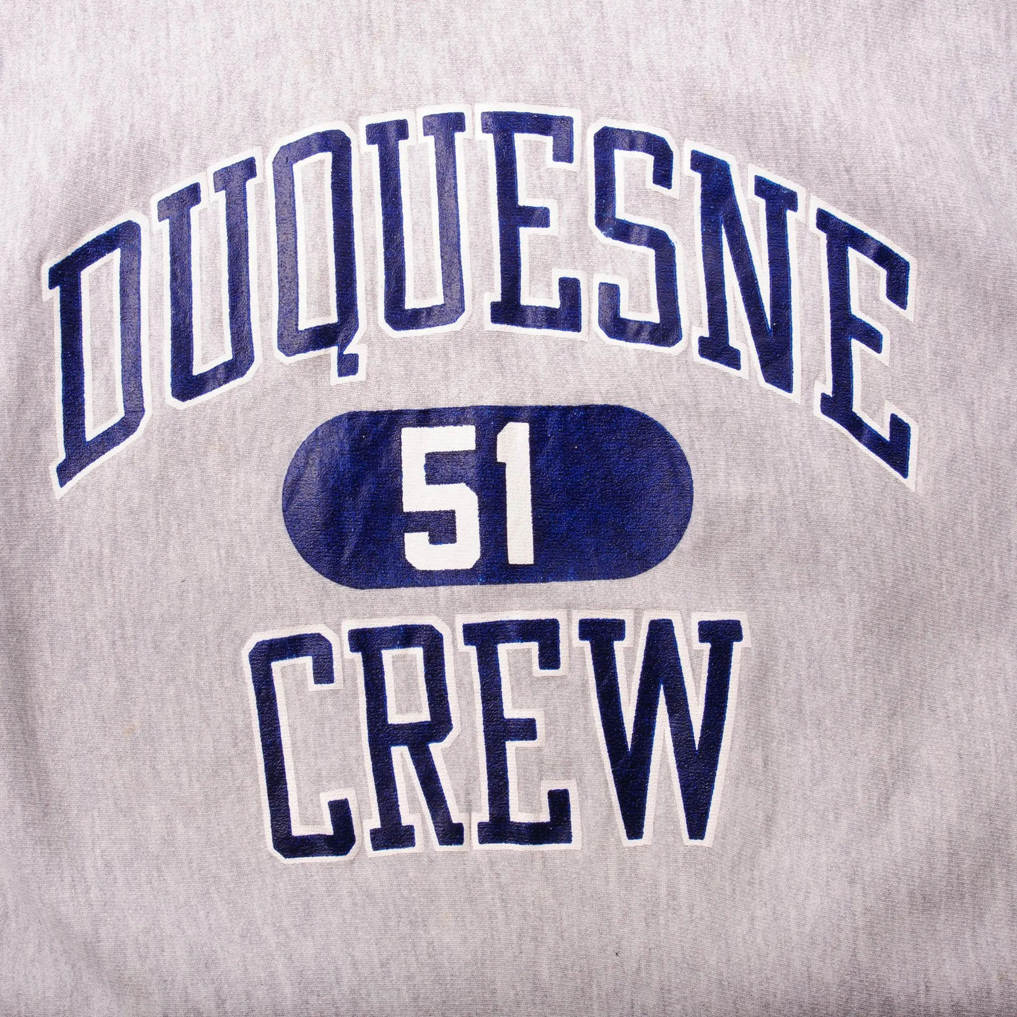 VINTAGE CHAMPION REVERSE WEAVE DUQUESNE CREW SWEATSHIRT 1990S XL MADE USA